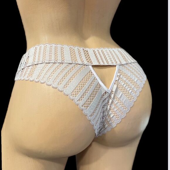 Victoria's Secret Other - Victoria’s Secret Sexy Lace Cheeky Panty Pink demure Medium